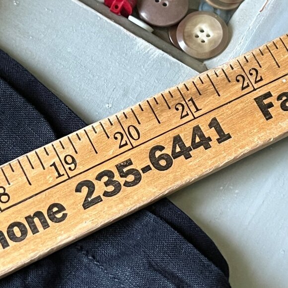 Lane Bryant Capri Pants Size 14 16 Linen Rayon Blend Crop Cargo Black Career - Picture 6 of 9